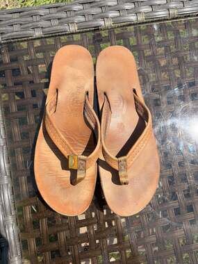 Rainbow Sandals Single Layer Premier Leather Flip Flops
